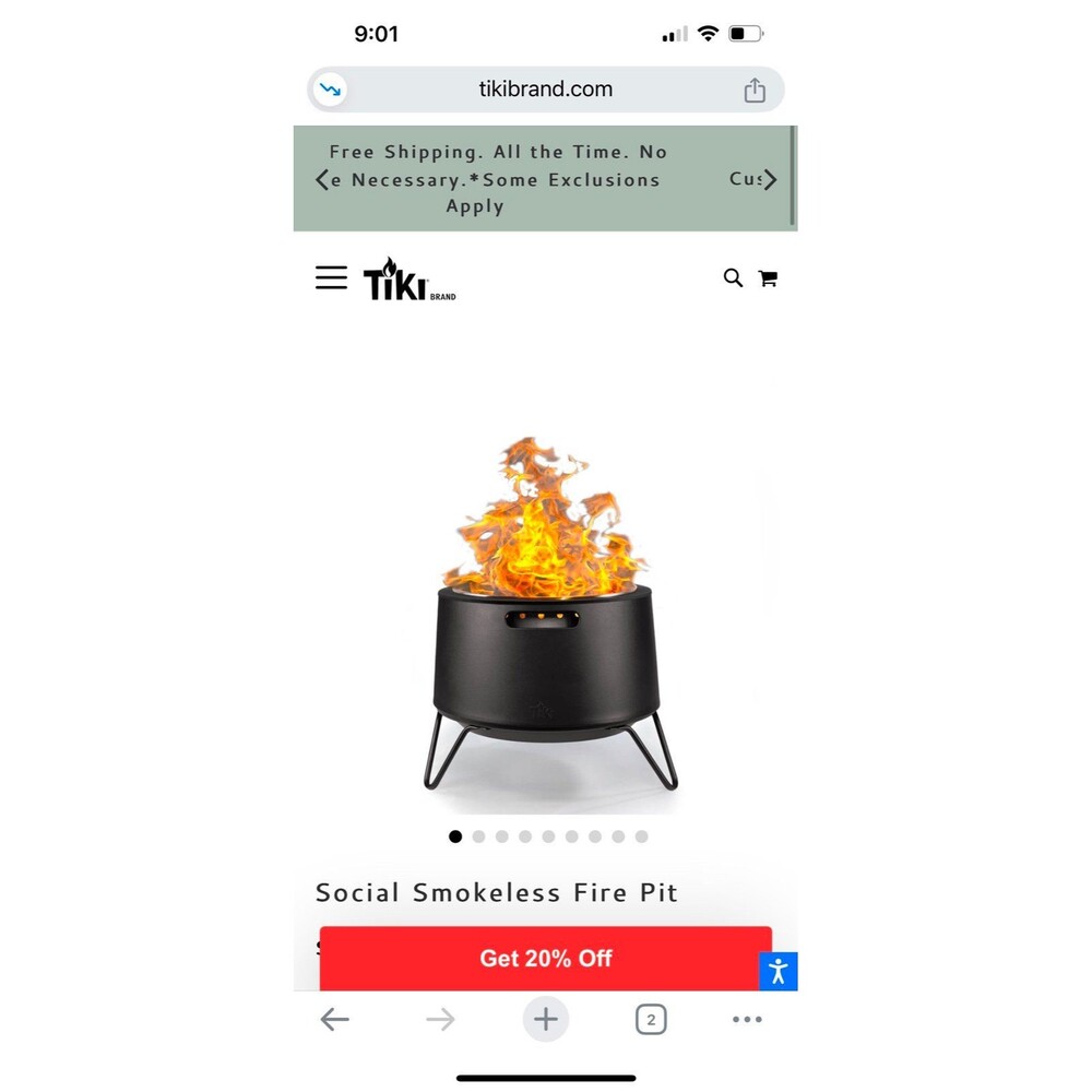 TIKI SOCIAL FIRE PIT NEW RETAIL $279